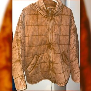 Free People Quilted Dolman Jacket Sz L